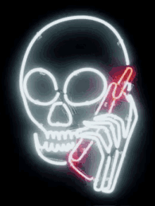 Phone Skull GIF - Phone Skull Skeleton Phone GIFs