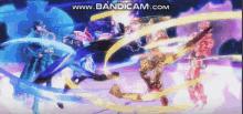 a group of people are fighting each other in a video game and the website is www.bandicam.com