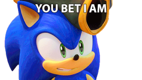 You Bet I Am Sonic The Hedgehog Sticker - You Bet I Am Sonic The Hedgehog Sonic Prime Stickers