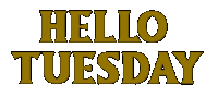 Hello Tuesday Sticker