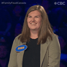 Laughing Robin GIF - Laughing Robin Family Feud Canada GIFs