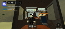 a screenshot of a video game shows a person named human