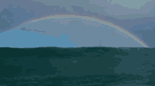 Rainbow And Wave GIF - Rainbow Ocean Wave GIFs