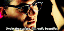 Under The Surface Its Really Beautiful Kate Fuller GIF - Under The Surface Its Really Beautiful Kate Fuller Richie Gecko GIFs