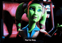 star wars hera syndulla youre free you are free the bad batch