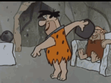 Fred Flintstones Bowling GIF - Fred Flintstones Bowling Tipy Toes GIFs