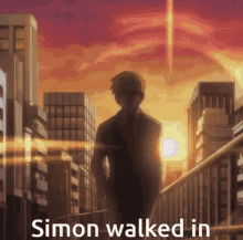 simon gang simon simon walked in simon has arrived anime