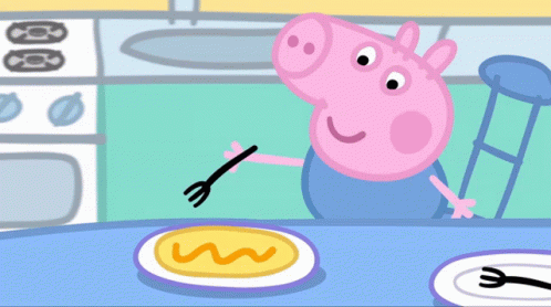 George Pig Peppa Pig GIF - George Pig Peppa Pig Pancake - Discover & Share  GIFs