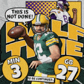 Green Bay Packers (27) Vs. Minnesota Vikings (3) Half-time Break GIF - Nfl National Football League Football League GIFs