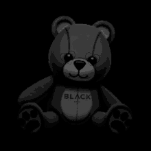 Blackraw Teddy Bear GIF