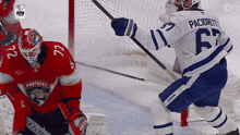 a hockey player with the number 62 on their back