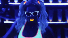 Beyonce In Blue In Blow GIF