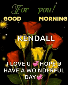Good Morning Good Morning Kendall GIF - Good Morning Good Morning Kendall I Love You GIFs