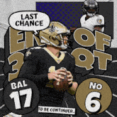 New Orleans Saints (6) Vs. Baltimore Ravens (17) Third-fourth Quarter Break GIF - Nfl National Football League Football League GIFs