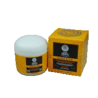 a jar of northern soap for deep facial cleansing with a wooden spoon