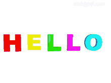 Hello Colorful GIF - Hello Colorful Hi GIFs