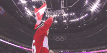 jonathan toews team canada canadian flag olympics hockey