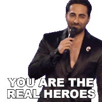 You Are The Real Heroes Ayushmann Khurrana Sticker - You Are The Real Heroes Ayushmann Khurrana Pinkvilla Stickers