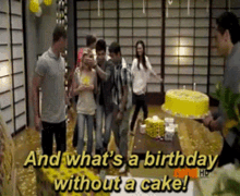 Power Rangers And Whats A Birthday Without A Cake GIF