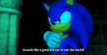 Sonic Unleashed Sounds Like A Great Excuse To See The World GIF - Sonic Unleashed Sounds Like A Great Excuse To See The World See The World GIFs