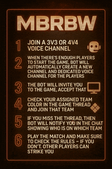 a poster explains how to join mbrbw