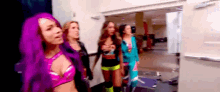 Team Raw Sasha Banks GIF - Team Raw Sasha Banks Mickie James GIFs