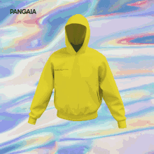 a blue hoodie with pangaia written on the top