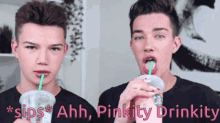 Pinkity Drinkity Sip GIF - Pinkity Drinkity Sip Juice GIFs