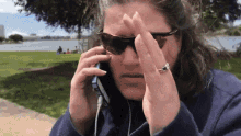 Stop Covering Face GIF - Stop Covering Face Phone Call GIFs
