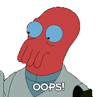 Oops Zoidberg Sticker - Oops Zoidberg Billy West Stickers