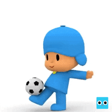 Jugando Con La Pelota Pocoyo GIF - Jugando Con La Pelota Pocoyo Hora De Jugar Fútbol GIFs