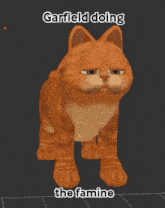 Garfield Doing GIF - Garfield Doing Famine GIFs