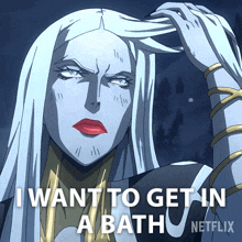 I Want To Get In A Bath Carmilla GIF - I Want To Get In A Bath Carmilla Castlevania GIFs
