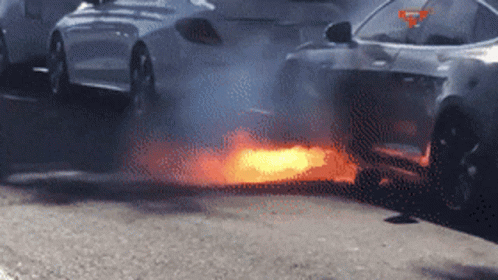 Lithium ion fire - Tesla Fire Battery Fire GIF - Tesla Fire Battery Fire