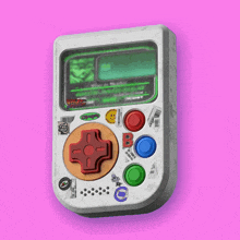 a video game controller with the letter b on the bottom left