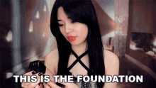 this is the foundation we can use today tingting asmr lets use this foundation this foundation suits you apply this foundation