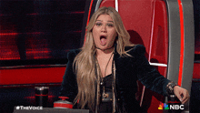 Surprised Kelly Clarkson GIF - Surprised Kelly Clarkson The Voice GIFs