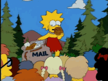 Simpsons Lisa Simpson GIF - Simpsons Lisa Simpson Mail GIFs