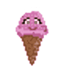 ice cream jumping happy