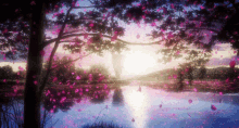 346036 Beautiful Anime Sunet Scenery Lake Sky Reflection 4k  Rare  Gallery HD Wallpapers