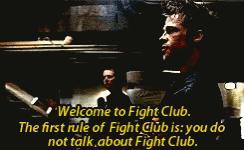 Fight Club Rules GIF - Fight Club Rules Dont Talk GIFs