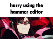 Harry Using The Hamemr Editor Maria GIF - Harry Using The Hamemr Editor Maria Evangelion GIFs