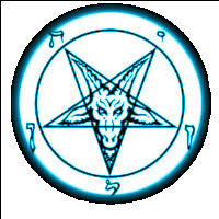 Satan Pentagram Sticker - Satan Pentagram Stickers