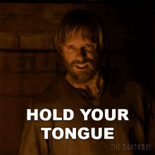 Hold Your Tongue Amleth GIF - Hold Your Tongue Amleth Alexander Skarsgård GIFs