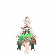 a girl in a green dress with the words " do not talk to me " below her
