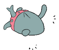 a cartoon drawing of a fish wearing a pink bikini