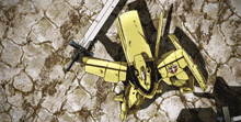 a cartoon drawing of a robot with a sword and the number 20 on its back