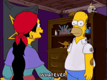 Whatever GIF - Whatever Homer Simpson The Simpson GIFs