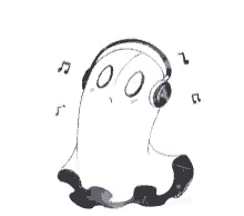 ghost undertale float music headphones