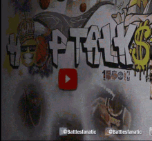 a wall with graffiti on it that says #toptalk